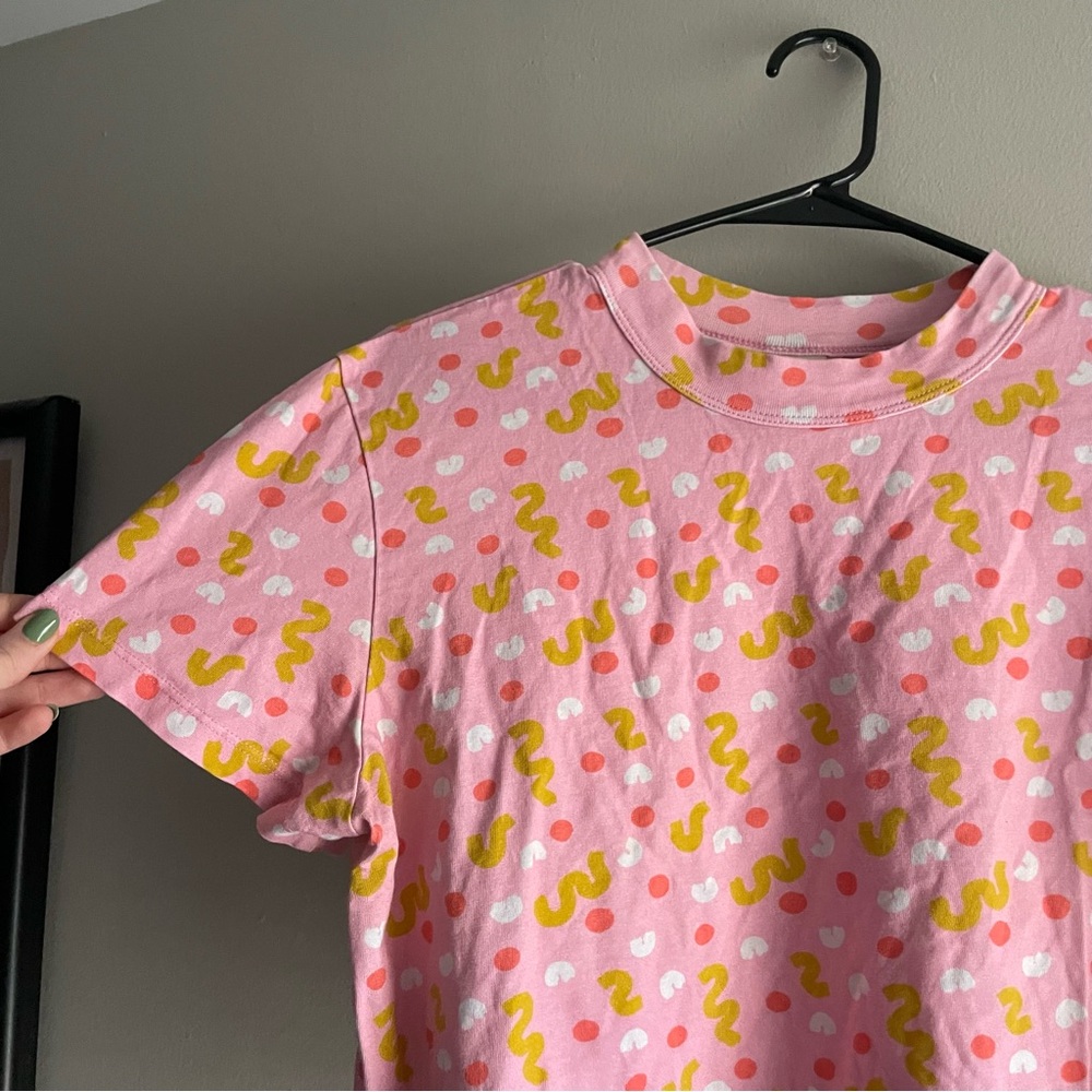 Lucy and Yak Confetti Crop Short Sleeve Shirt - Picture 3 of 7